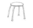 stool for bathing showering or sponge bath